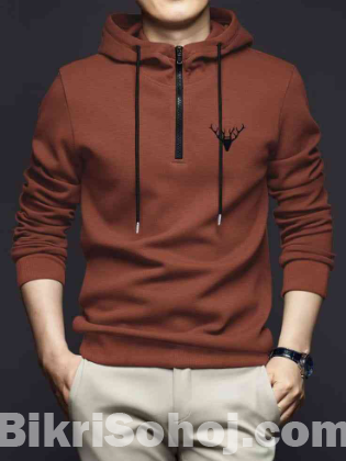 Half Zipper Hoodie for Stylish Men